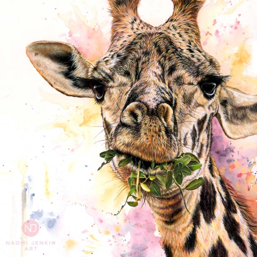 Original giraffe art 